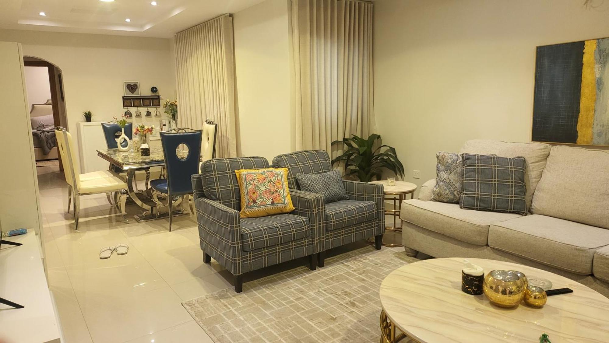 متكاملة Vip غرفتين وجلسة خارجية Apartment